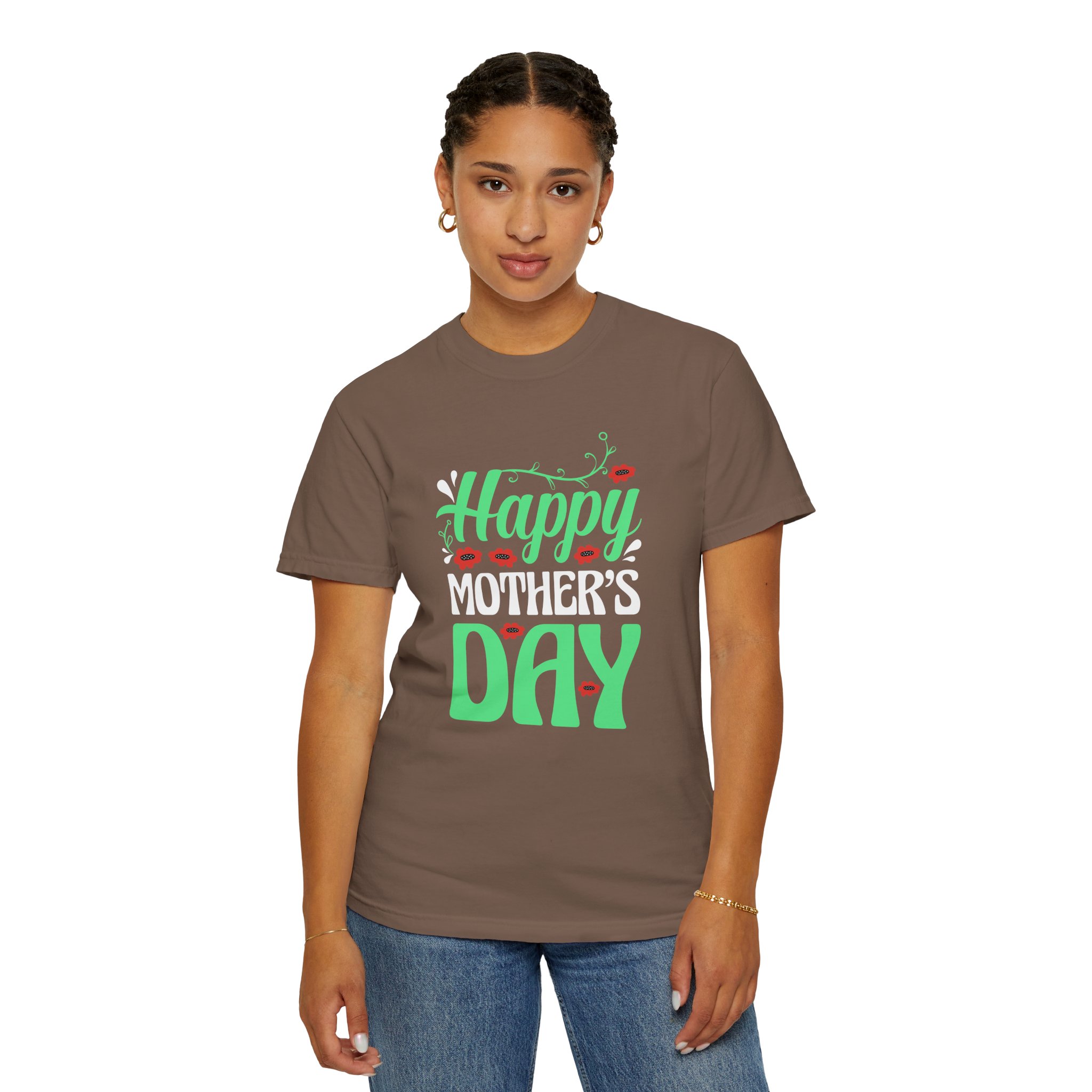 Happy Mother’s Day Festive Floral T-Shirt – Cute Love Graphic Tee for Moms, Perfect Gift Giving & Celebration Wear. - Image 12