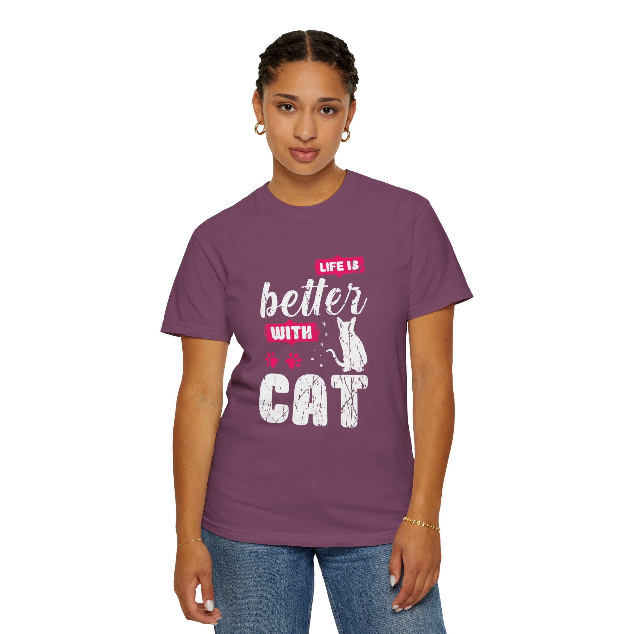 b2 - 5.17 - Life Is Better with Cat T-Shirt – Funny Cat Lover Graphic Tee for Cozy Vibes & Everyday Happiness. - Image 52