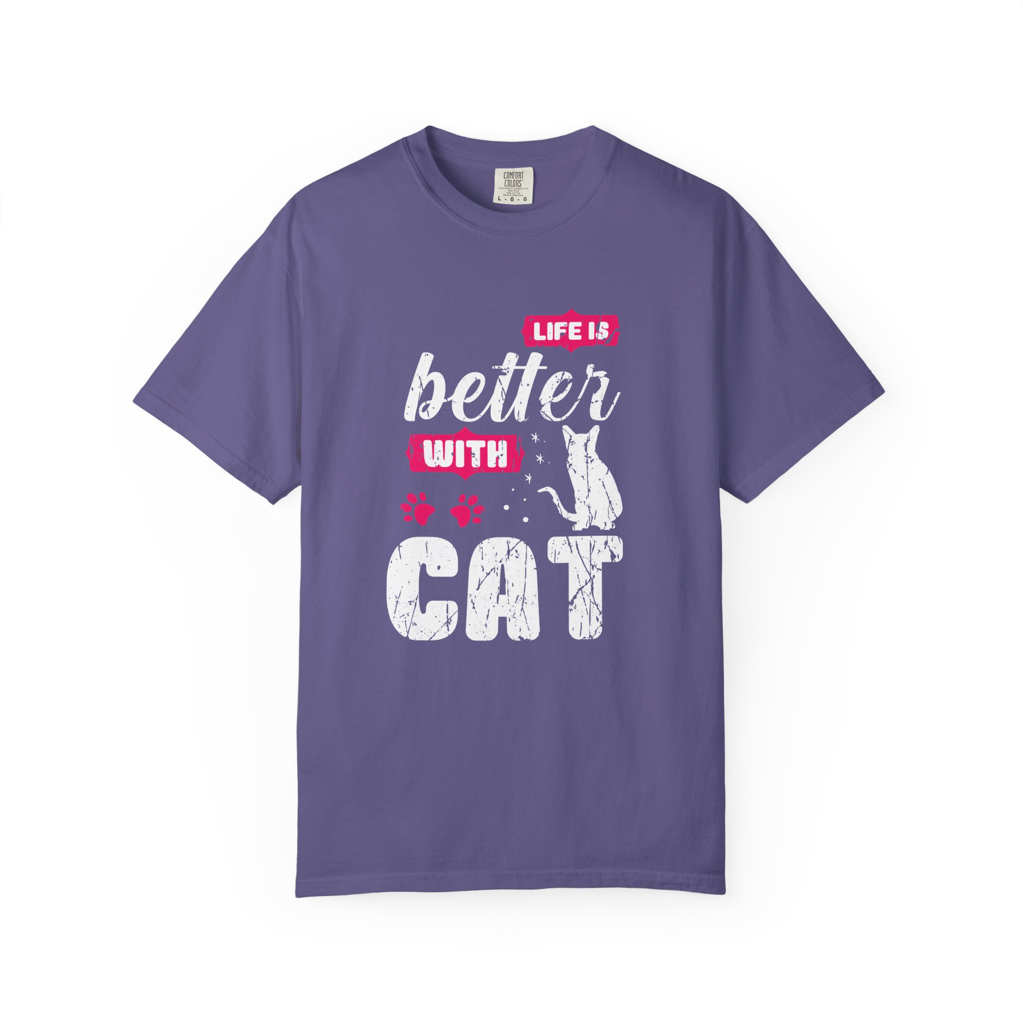 b2 - 5.17 - Life Is Better with Cat T-Shirt – Funny Cat Lover Graphic Tee for Cozy Vibes & Everyday Happiness. - Image 41