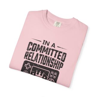 Funny gamer Tshirt for Console Players - Committed to My Controller Unisex Tee - Image 55