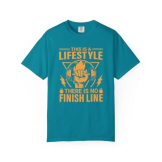 This Is a Lifestyle There Is No Finish Line T-Shirt – Motivational Running Graphic Tee for Endurance, Commitment & Active Living. - Image 17