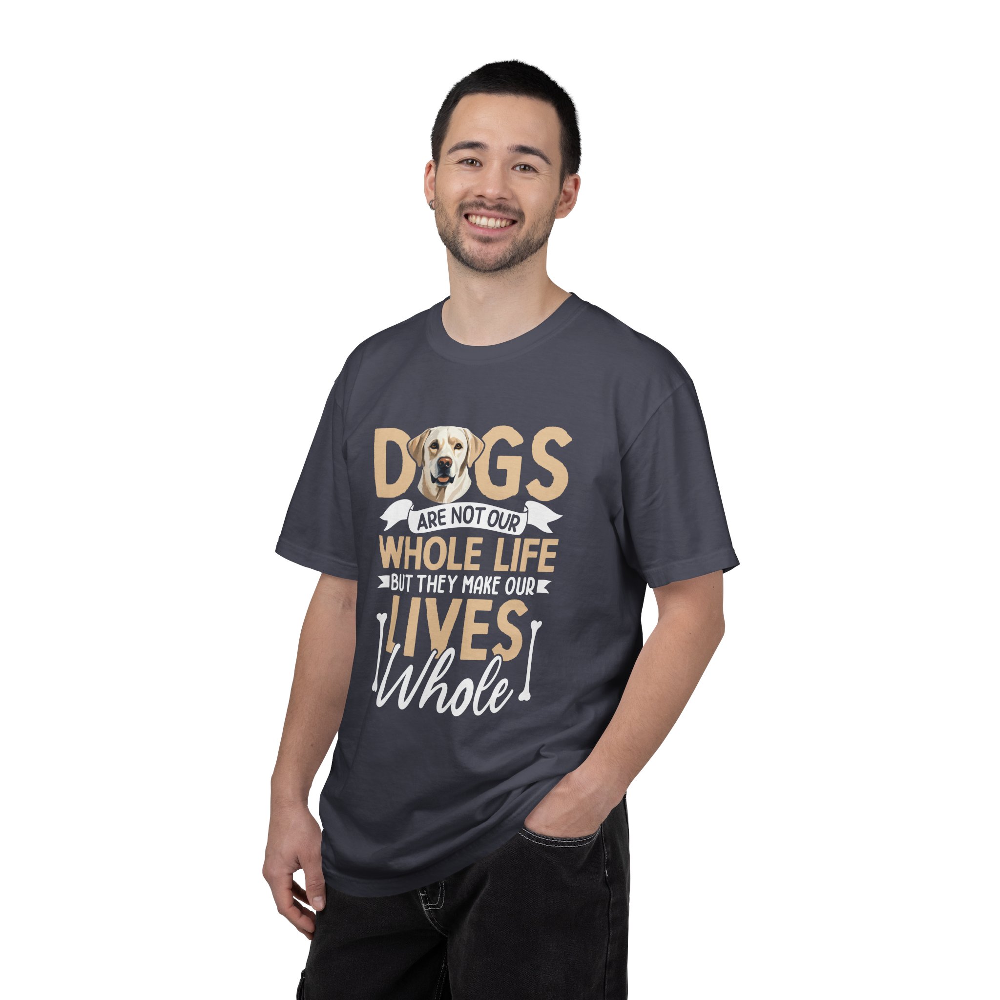 b2 - 4.2 - Dogs Are Not Our Whole Life They Make Our Lives Whole T-Shirt – Heartwarming Dog Lover Graphic Tee for Pet Lovers & Emotional Everyday Style. - Image 2