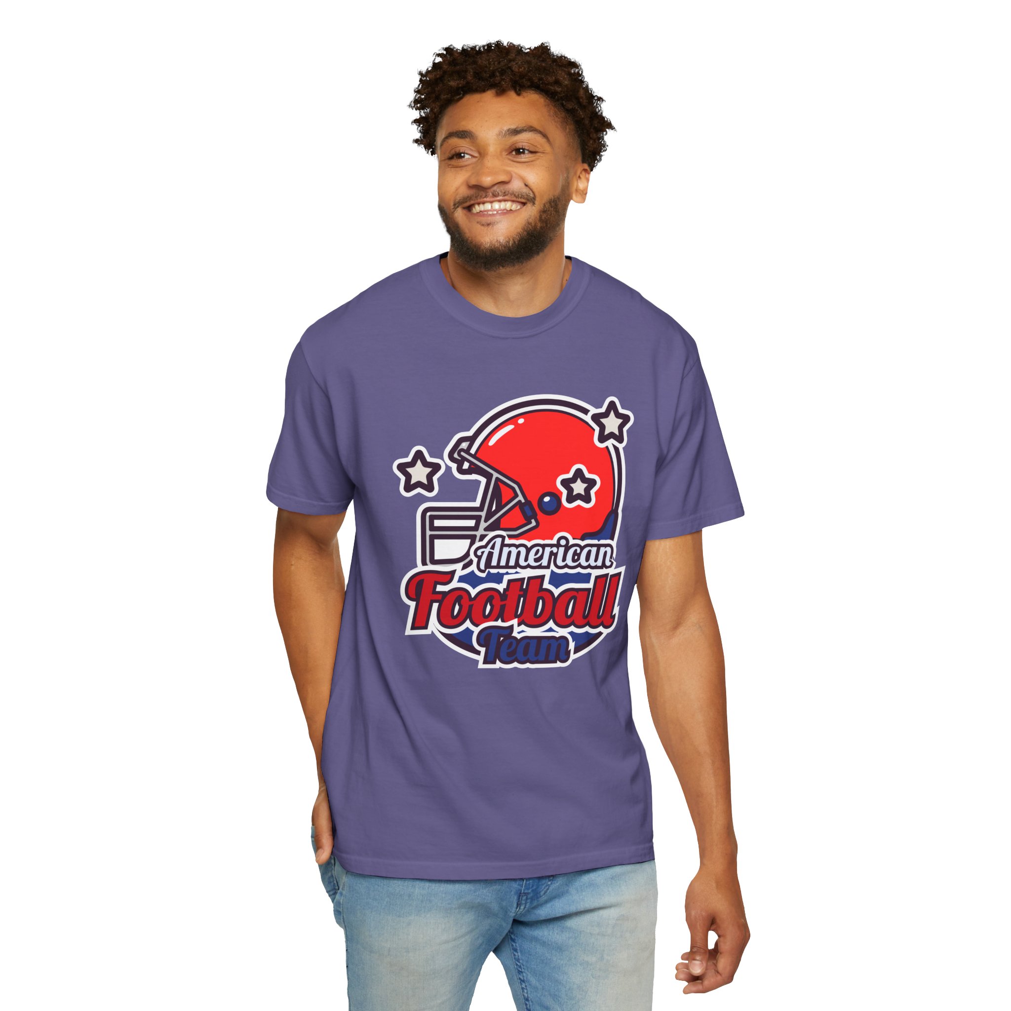 C - 16.13a - Authentic Football Team T-Shirt, Unisex Sports Tee, Garment Dyed Shirt, Game Day Apparel, Perfect for Football Fans, Casual Wear. - Image 38