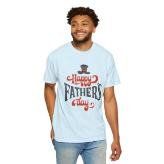 Happy Father’s Day Top Hat Typography T-Shirt – Cute Love Graphic Tee for Dads, Perfect Gift Giving & Celebration Wear. - Image 6