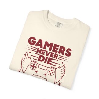 Retro Gaming Tshirt: Classic Arcade - Gamers Never Die They Just Respawn Unisex Tee - Image 23