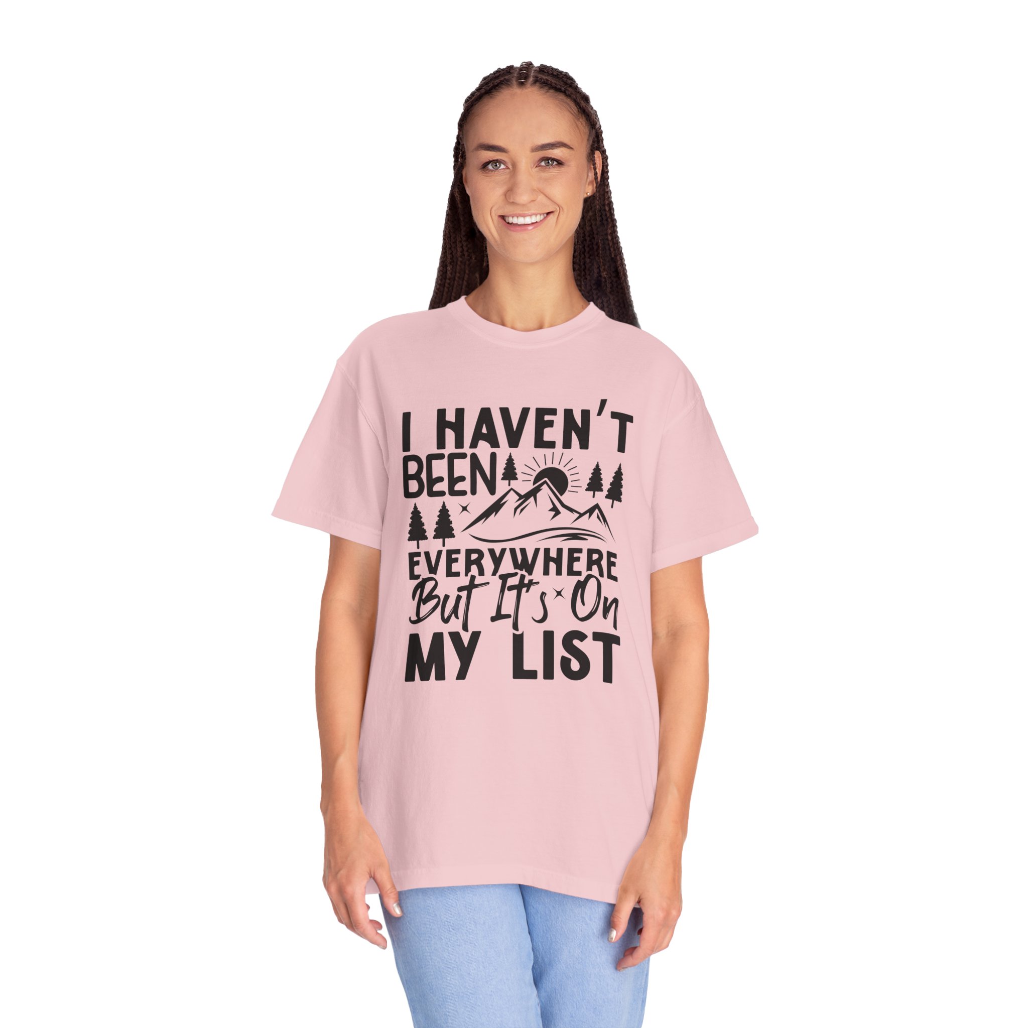 Adventure List T-Shirt, Unisex Garment-Dyed Tee, Travel Shirt, Gift for Explorers, Hiking Apparel, Outdoor Enthusiast Top. - Image 51