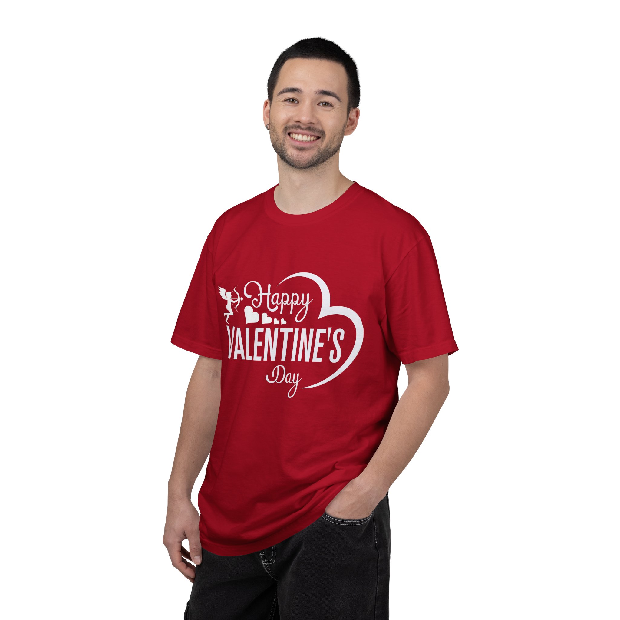 Unisex Garment-Dyed T-shirt for Valentine's Day, Cute Couple Shirt, Love-themed Tee, Perfect Gift, Holiday Apparel. - Image 2