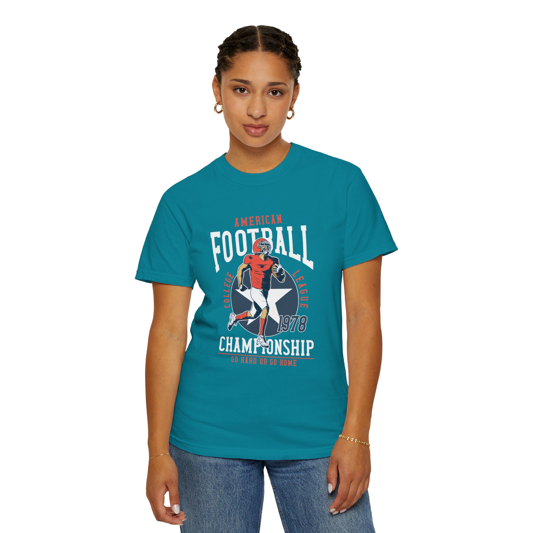C - 16.19 - Vintage Football Championship T-Shirt, Sports Tee, Unisex Apparel, Gift for Football Fans, Casual Wear, Retro Style, Game Day Shir. - Image 20