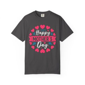 Happy Mother’s Day Floral Heart T-Shirt – Cute Love Graphic Tee for Moms, Perfect Gift Giving & Celebration Wear.