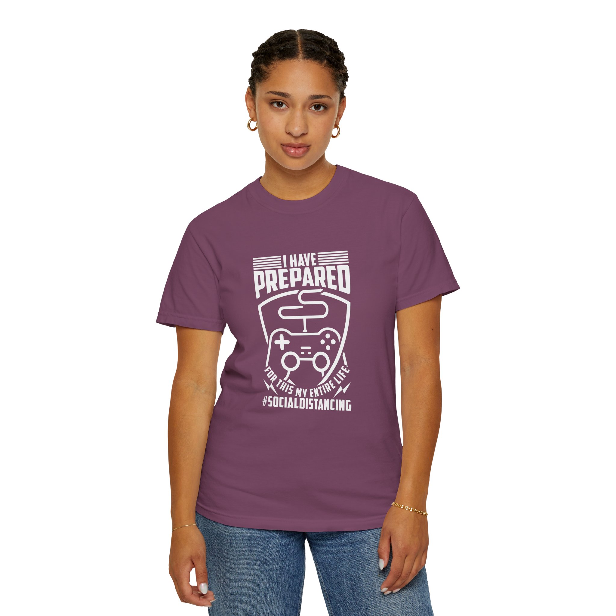 Gaming Social Distancing T-Shirt, Funny Gamer Tee, Gift for Gamers, Quarantine Humor Shirt, Video Game Apparel. - Image 28