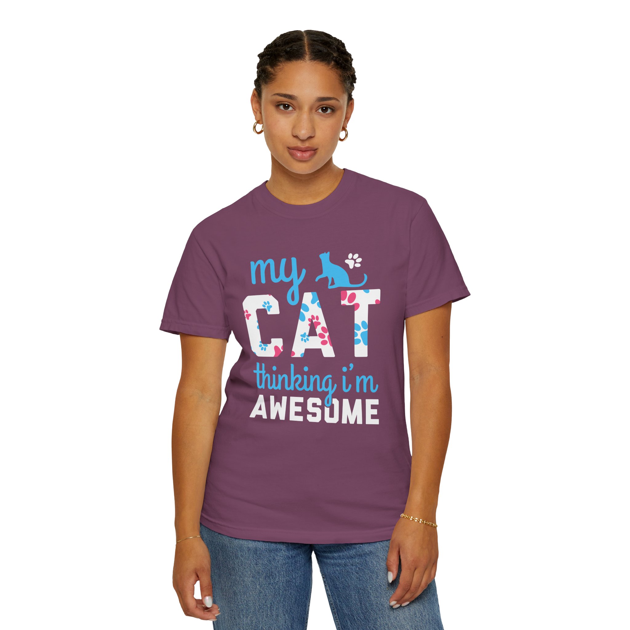 My Cat Thinking I'm Awesome T-Shirt — Funny Cat Lover Tee. - Image 36