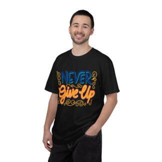 Inspirational quotes t shirt Motivational Wear - Never Give Up T-Shirt - Image 18