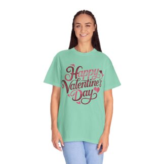 Happy Valentine’s Day Heart Script T-Shirt – Romantic Love Graphic Tee for Couples, Gift Giving & Festive Celebration. - Image 35
