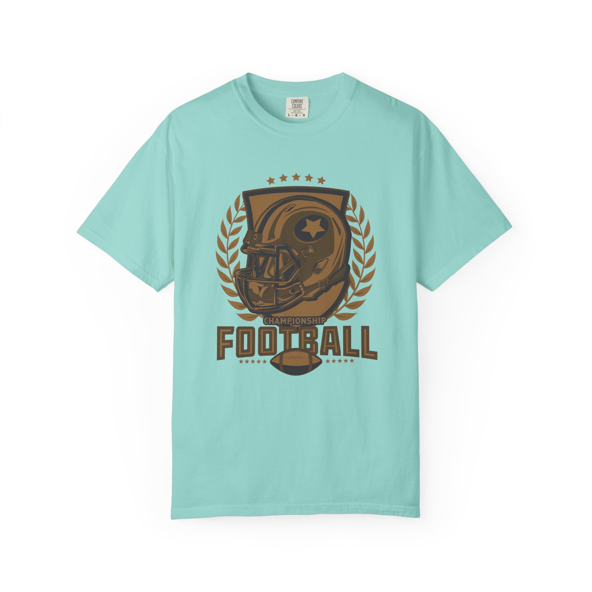 C - 16.14 - Football Unisex Garment-Dyed T-shirt | Casual Sports Apparel, Gift for Fans, Game Day Wear, Comfortable Everyday Style. - Image 25