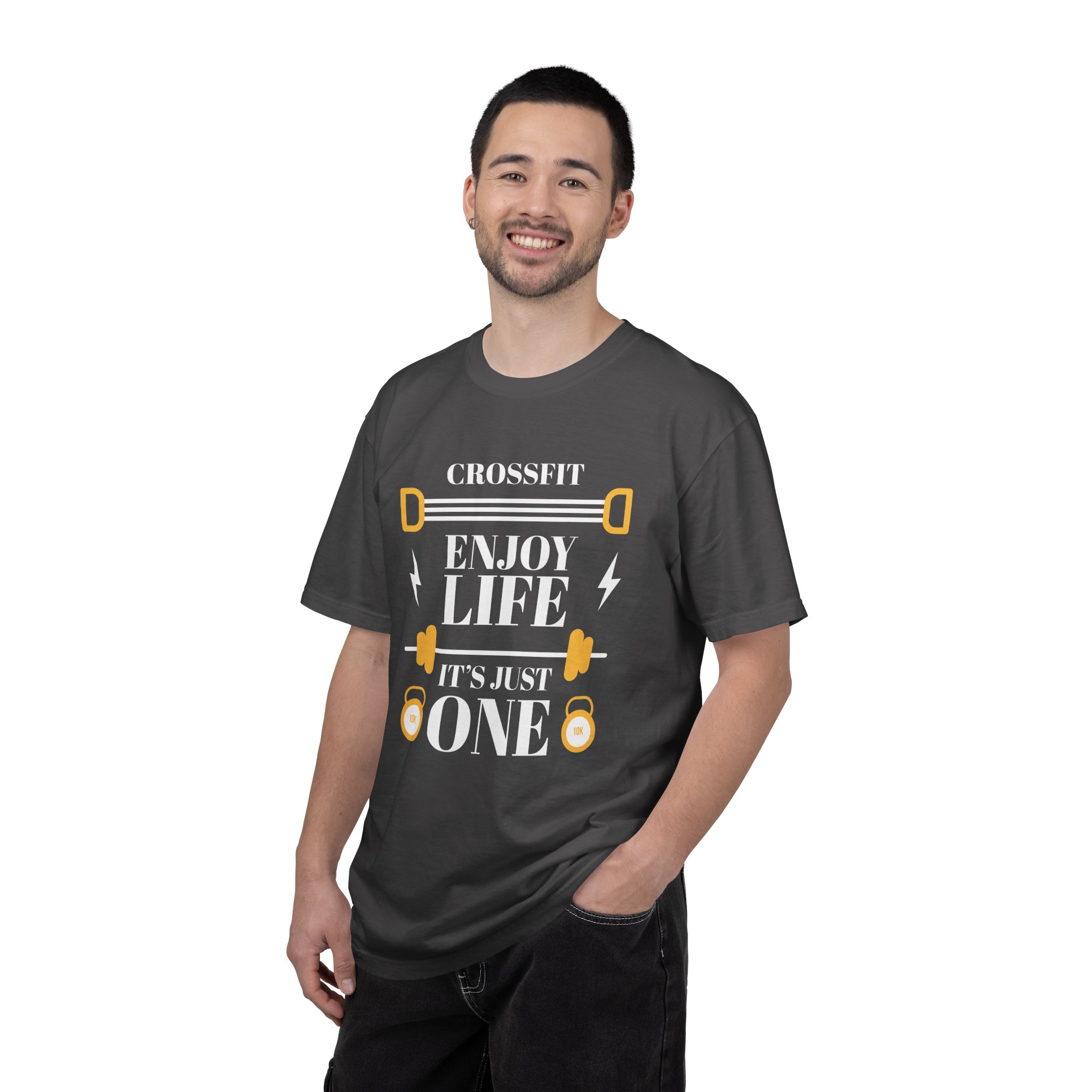 CrossFit Motivational T-Shirt, Unisex Workout Tee, Gym Apparel, Fitness Gift, Enjoy Life It's Just One. - Image 26