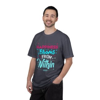 Inspirational quotes Tshirts for Self Love - Happiness Blooms From Within Unisex Tee - Image 42