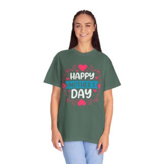 “Happy Mother’s Day” Heart Design T-Shirt – Cute Love Graphic Tee for Moms, Perfect Gift Giving & Celebration Wear. - Image 27