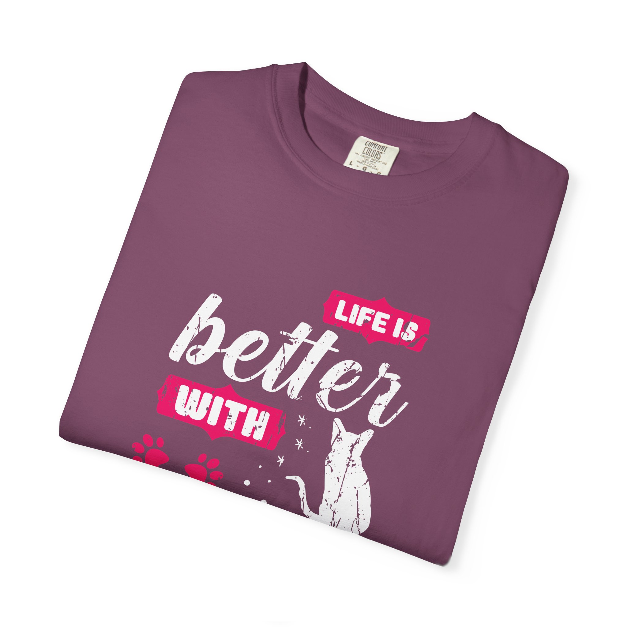 b2 - 5.17 - Life Is Better with Cat T-Shirt – Funny Cat Lover Graphic Tee for Cozy Vibes & Everyday Happiness. - Image 55