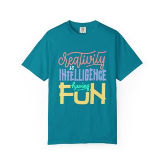 Bold Inspirational T-Shirt: Embrace Creativity - Creativity Is Intelligence Having Fun Unisex Tee - Image 25