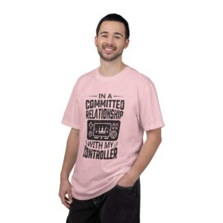 Funny gamer Tshirt for Console Players - Committed to My Controller Unisex Tee - Image 50