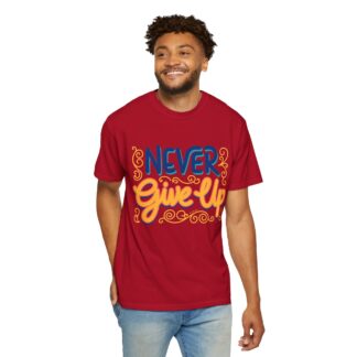 Inspirational quotes t shirt Motivational Wear - Never Give Up T-Shirt - Image 38