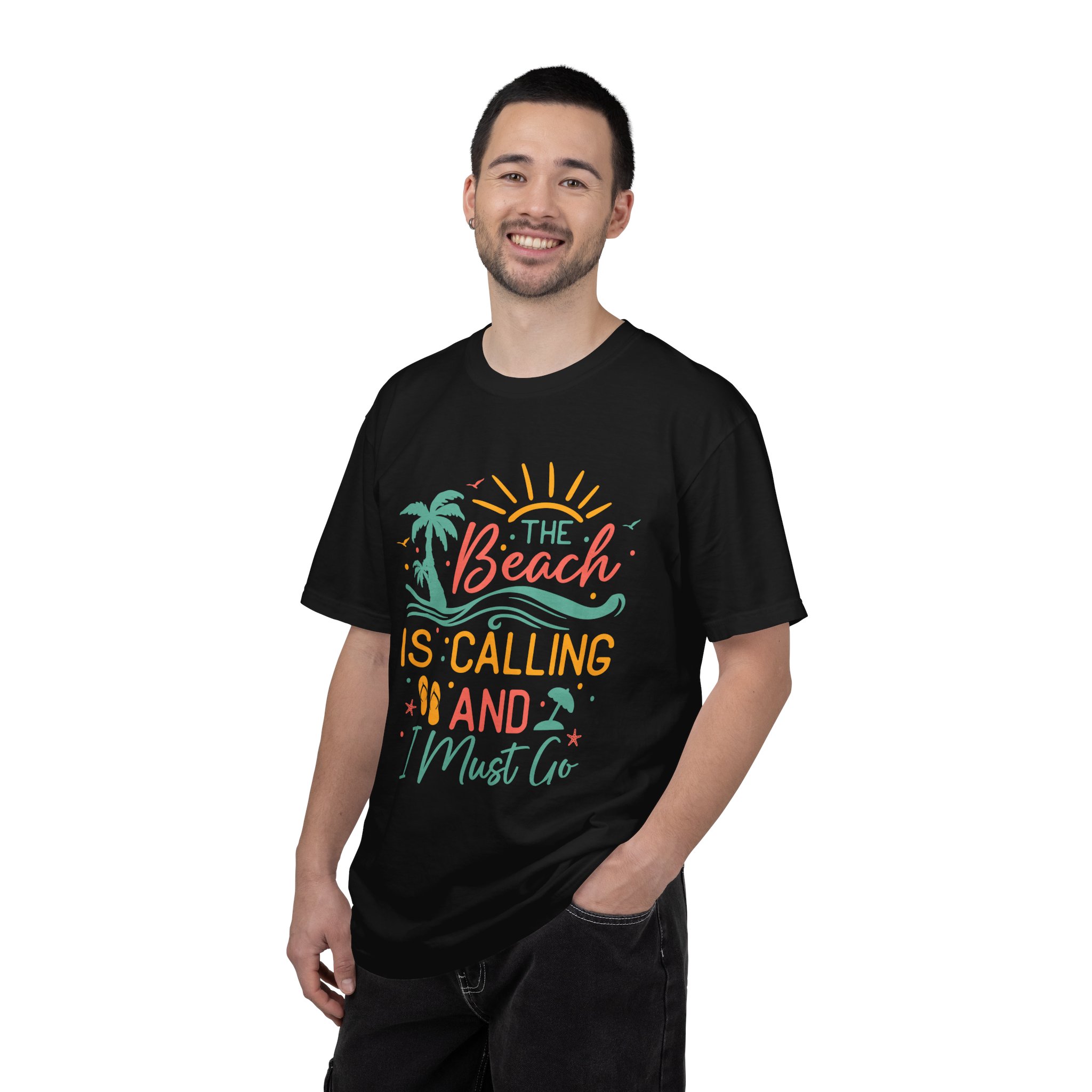 C - 13.4 - Beach-Themed Garment-Dyed T-Shirt, Summer Tee, Vacation Shirt, Gift for Beach Lovers, Casual Wear, Fun Summer Outfit. - Image 18