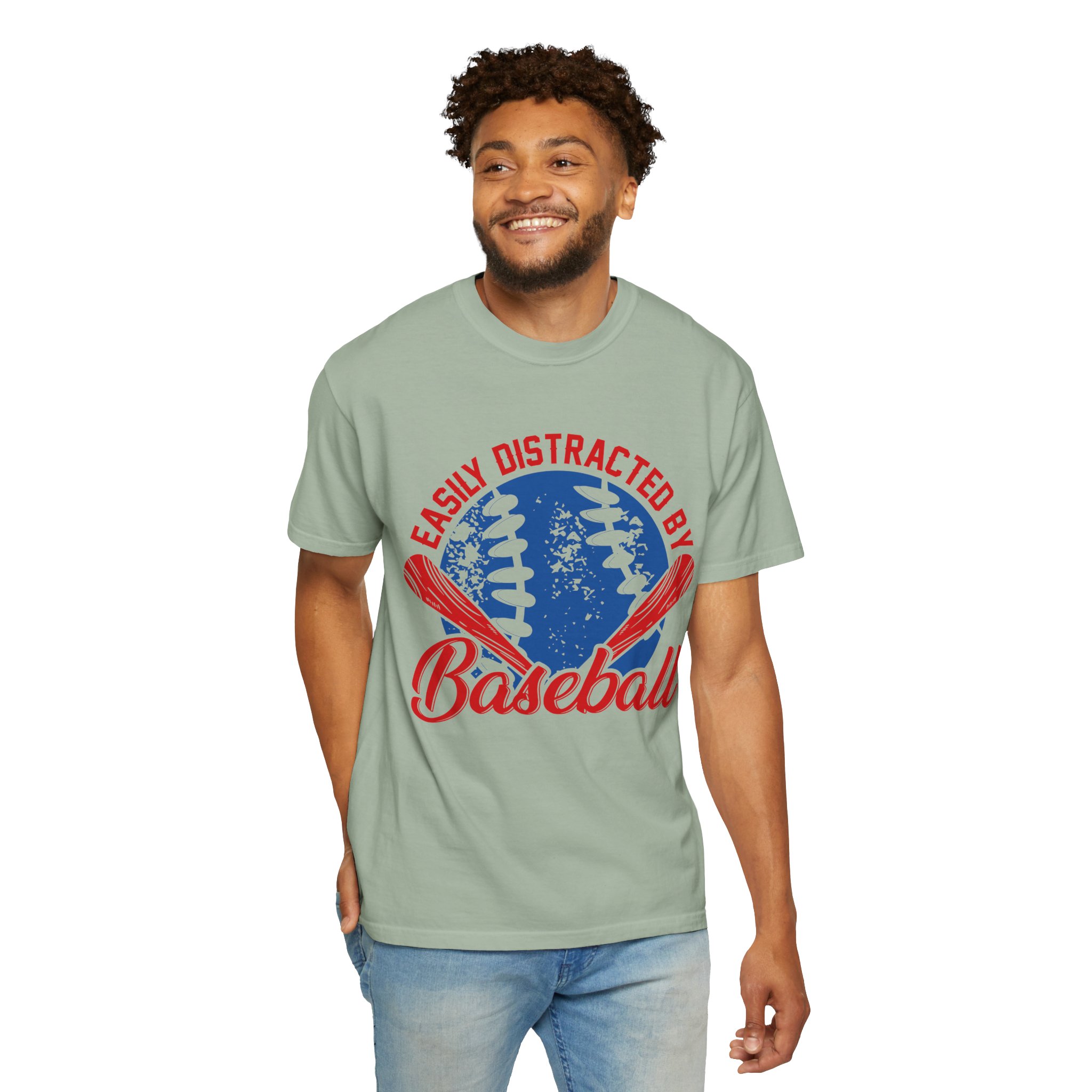 Unisex Baseball T-Shirt - Easily Distracted by Baseball, Sporty Tee, Gift for Baseball Lovers, Summer Wear, Casual Apparel. - Image 22