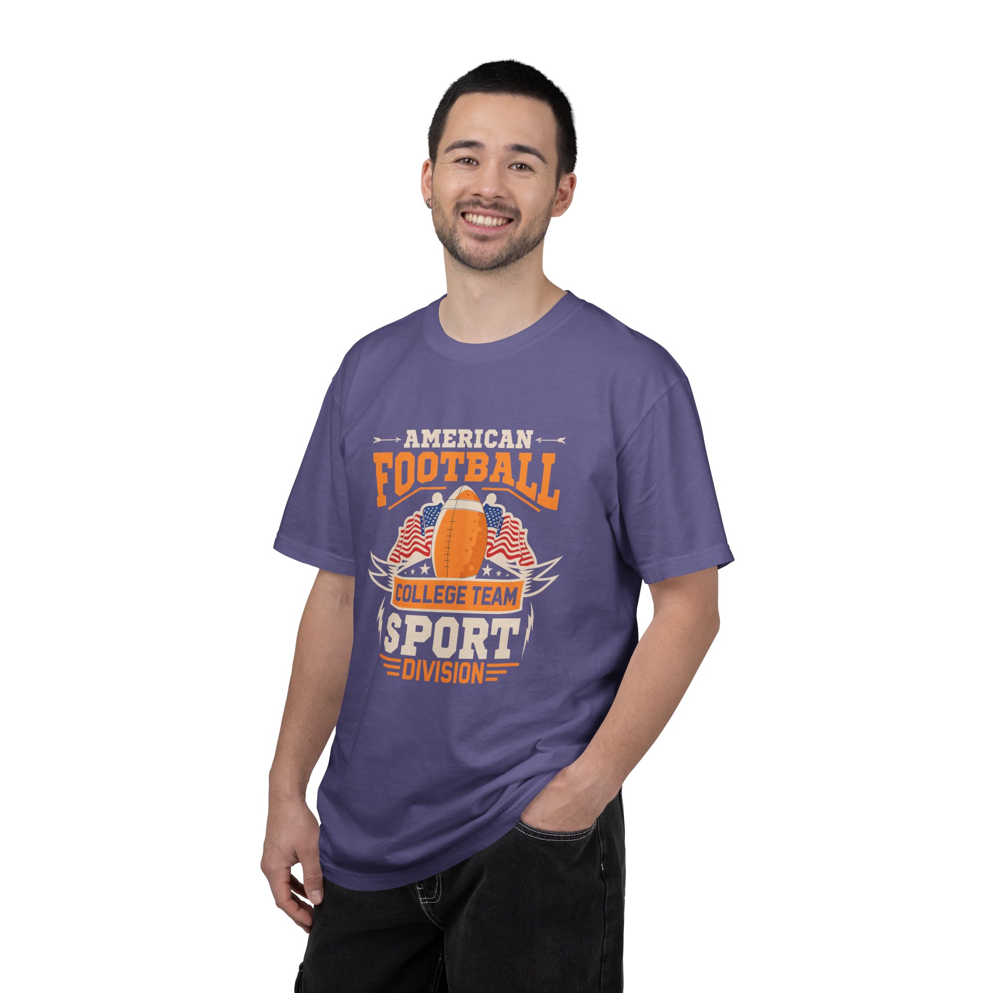 American Football Unisex Garment-Dyed T-Shirt, Perfect for Game Day, Sports Fan Gift, Tailgate Party, College Team Merchandise. - Image 18