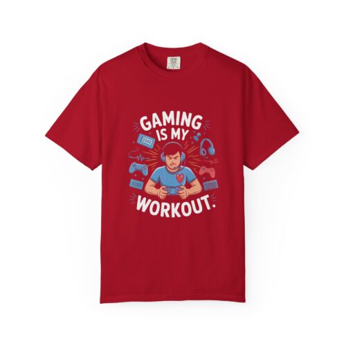 Sarcastic gaming T-shirt - Gaming Is My Workout Unisex Tee - Image 41