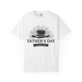 Father’s Day “I Love You” Hat Design T-Shirt – Cute Love Graphic Tee for Dads, Perfect Gift for Father’s Day, Birthday & Special Celebration Wear. - Image 9