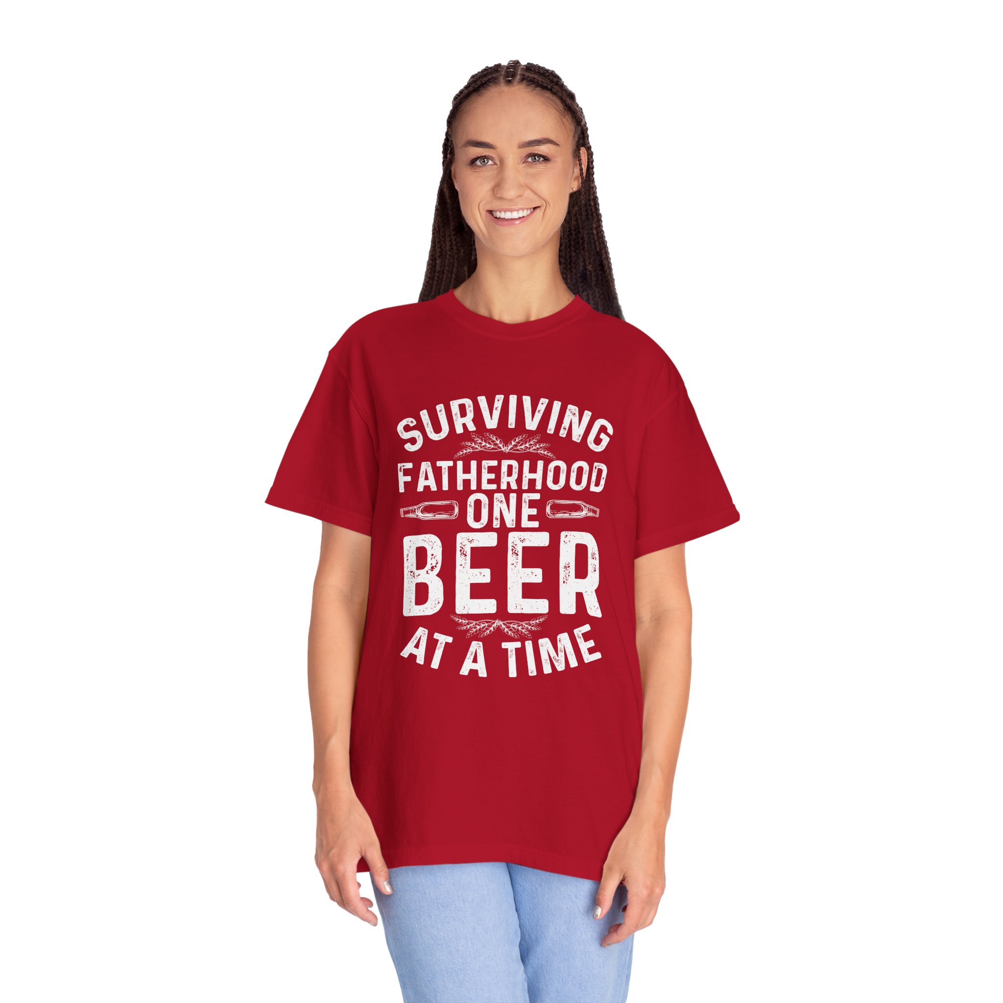 Surviving Fatherhood T-Shirt, Funny Dad Shirt, Father's Day Gift, Unisex Tee, Beer Lover Apparel, Casual Wear. - Image 51
