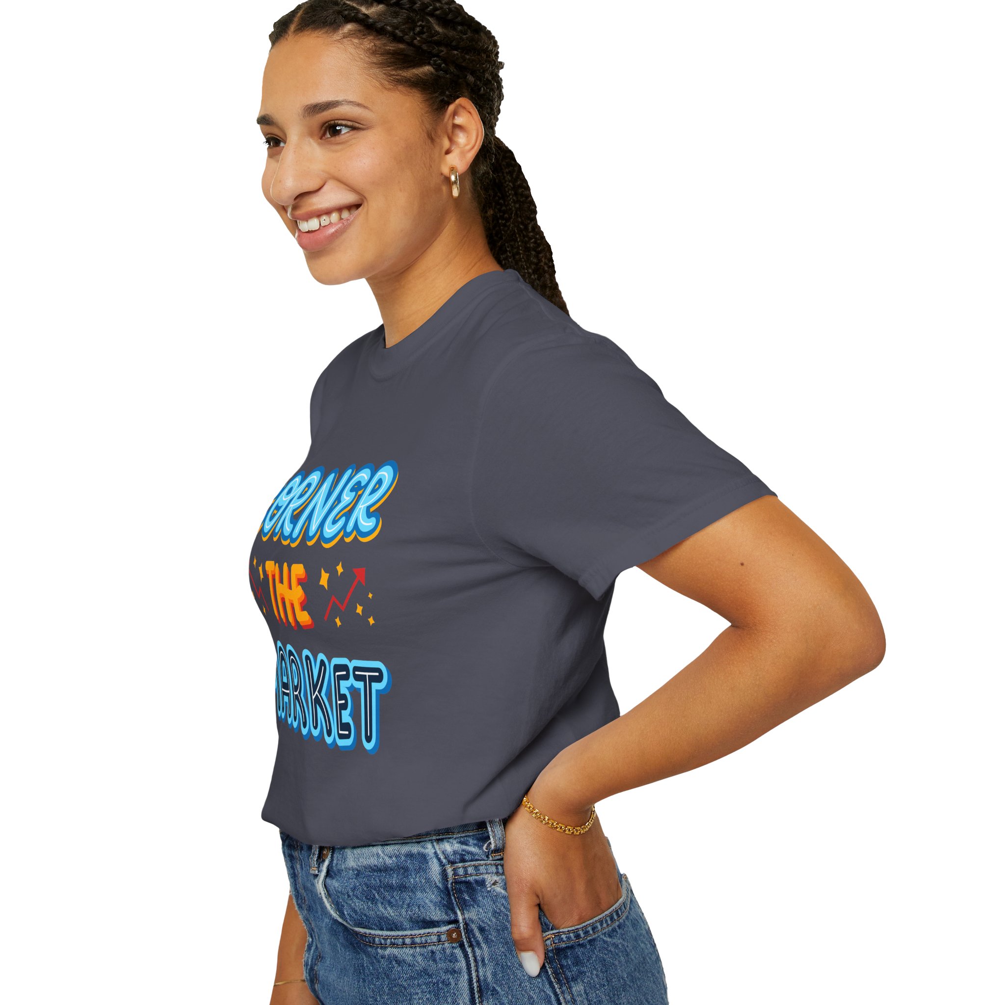 b2 - 2.8c - Corner the Market T-Shirt – Retro Neon Graphic Tee for Ambition, Hustle & Bold Business Vibes. - Image 37
