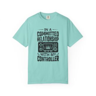 Funny gamer Tshirt for Console Players - Committed to My Controller Unisex Tee - Image 33
