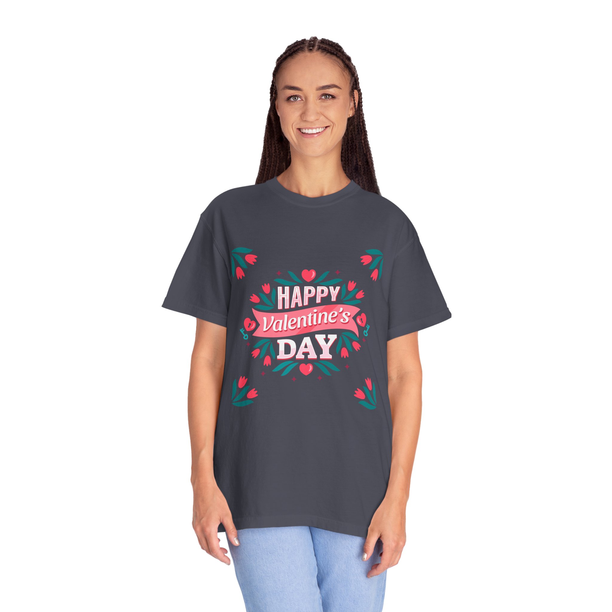 Unisex Valentine’s Day T-shirt, Cute Floral Graphic Tee, Gift for Him or Her, Casual Wear, Trendy Love Shirt. - Image 35