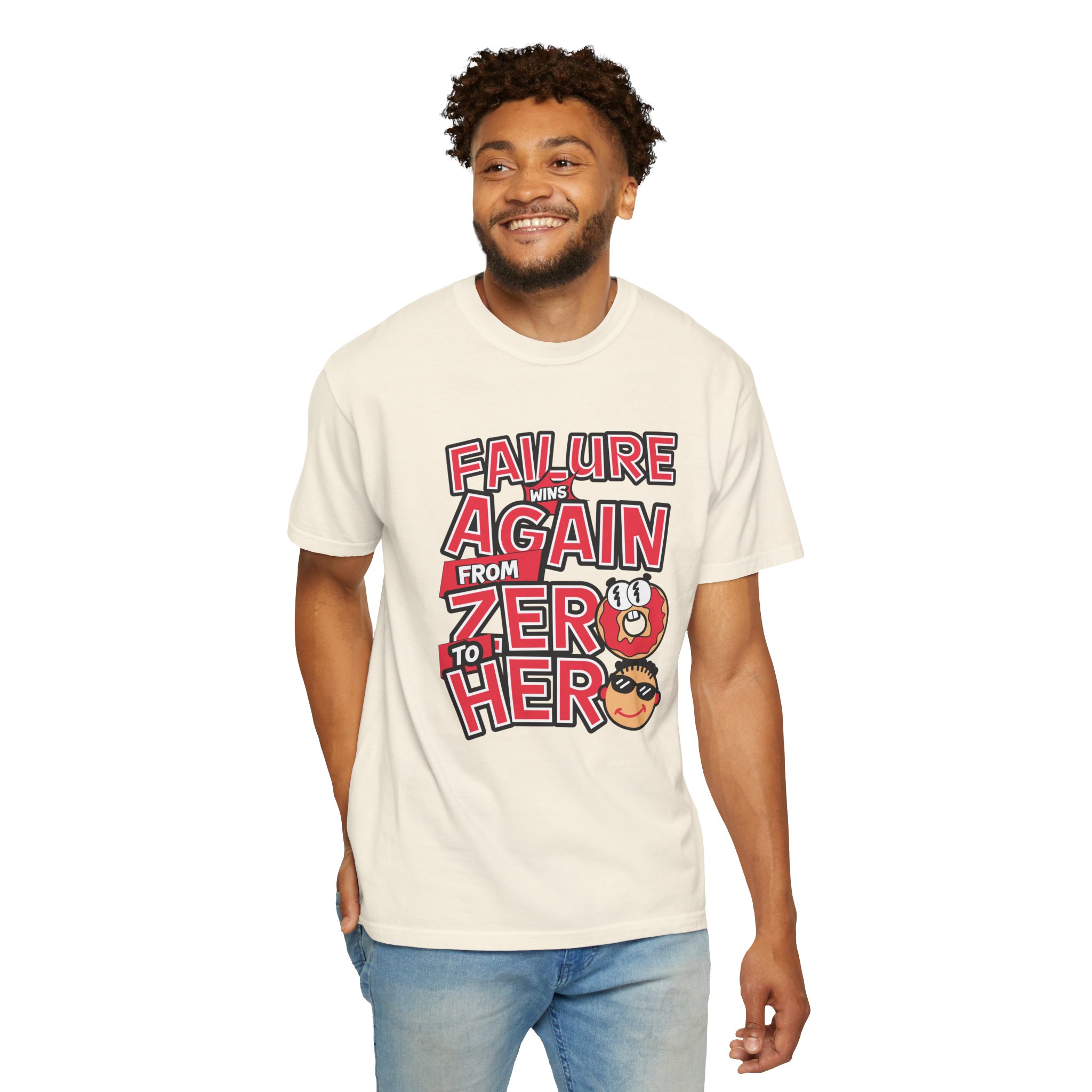 b2 - 2.3 - From Failure Again to Hero T-Shirt – Motivational Graphic Tee for Growth, Resilience & Success Mindset. - Image 14