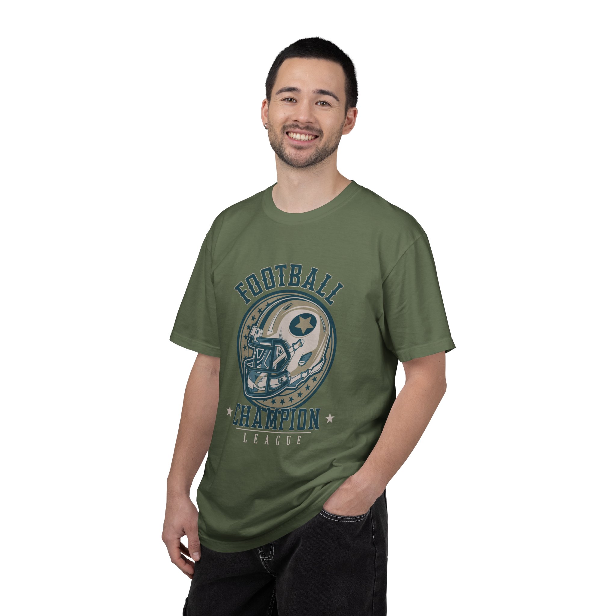 Football Champion T-Shirt, Unisex Garment-Dyed Tee for Sports Fans, Vintage Sports Apparel, Gift for Football Lovers, Casual Wear. - Image 18