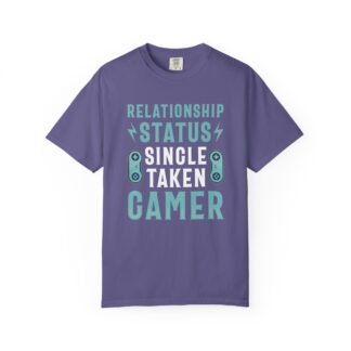 Gamer Graphic Tee for Gamers with Humor | EarnestlilyRelationship Status: Single Taken Gamer Unisex Tee - Image 41