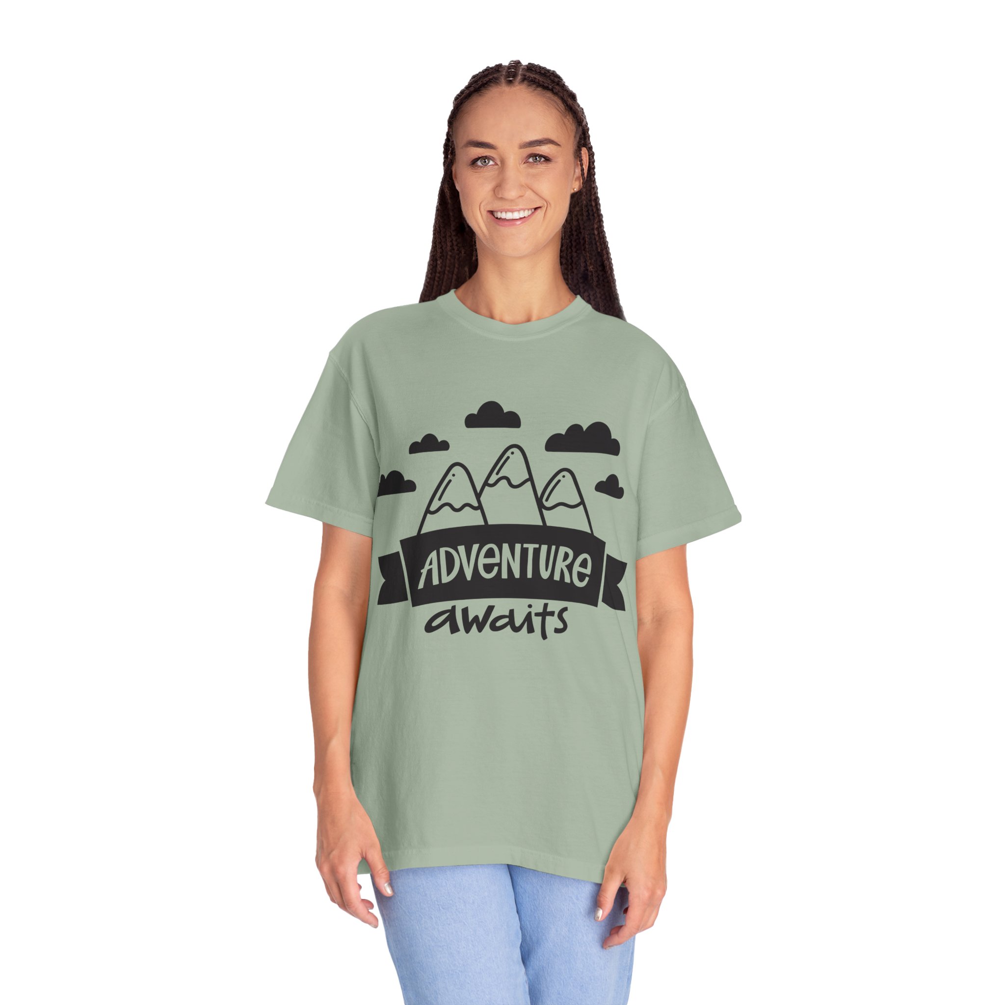 C - 14.4a - Adventure Awaits Unisex Garment-Dyed T-shirt | Nature Lover Tee, Outdoor Shirt, Travel Apparel, Gift for Explorers, Adventure Clothing. - Image 27