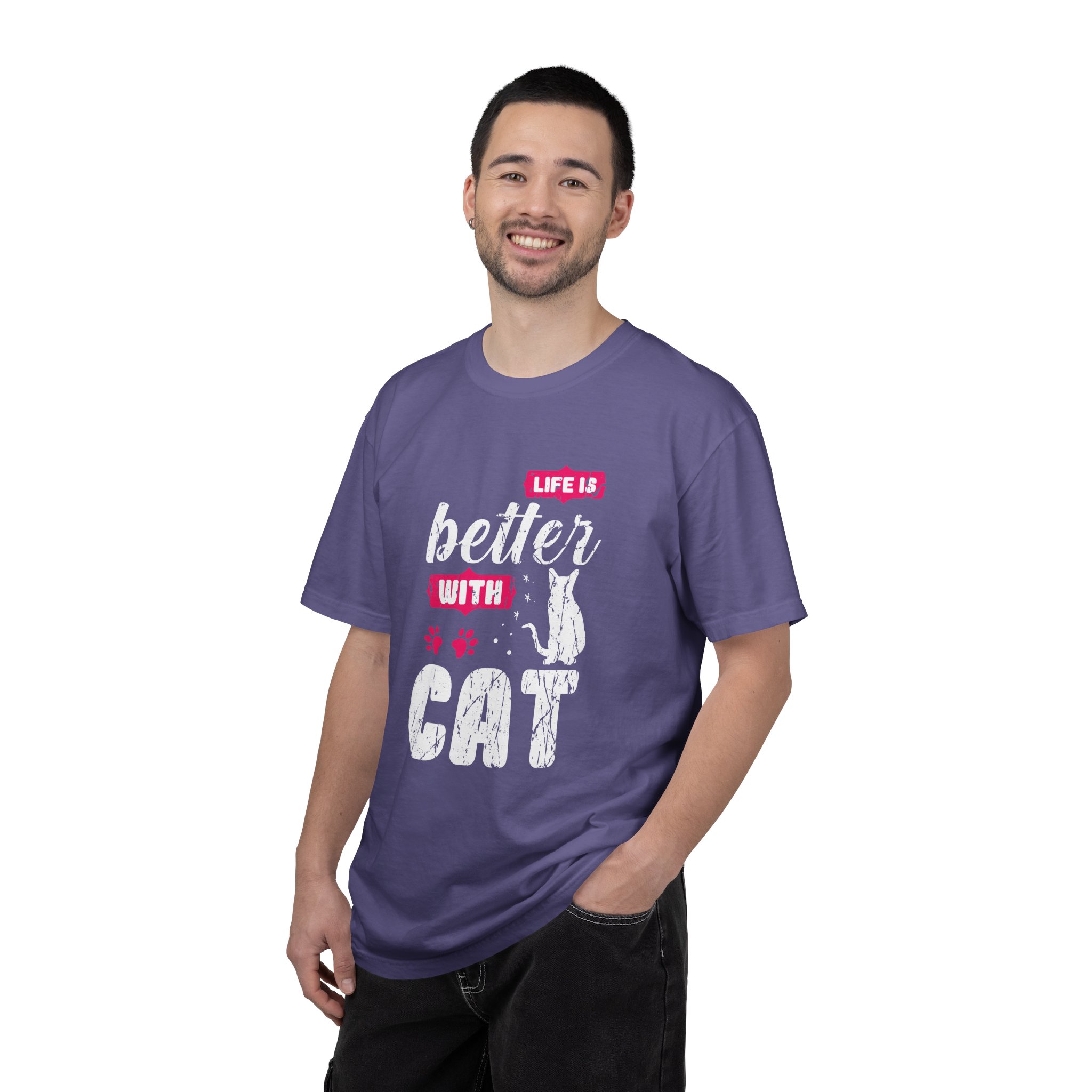 b2 - 5.17 - Life Is Better with Cat T-Shirt – Funny Cat Lover Graphic Tee for Cozy Vibes & Everyday Happiness. - Image 42