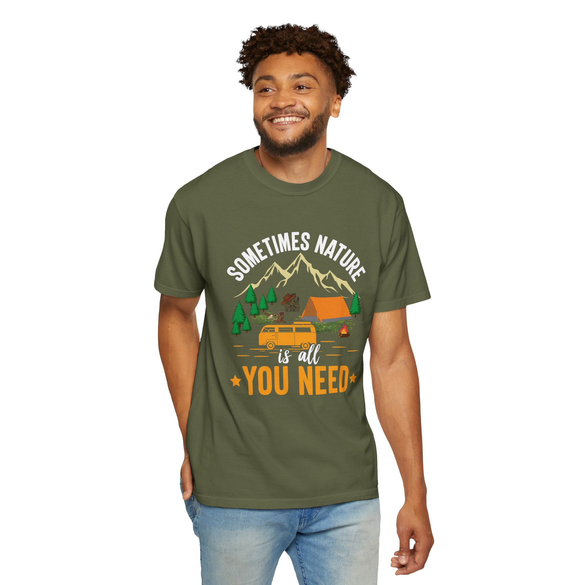 Adventure Awaits Unisex T-Shirt - Perfect for Camping, Nature Lovers, Outdoor Enthusiasts, Summer Festivals, Unique Gift Idea. - Image 14