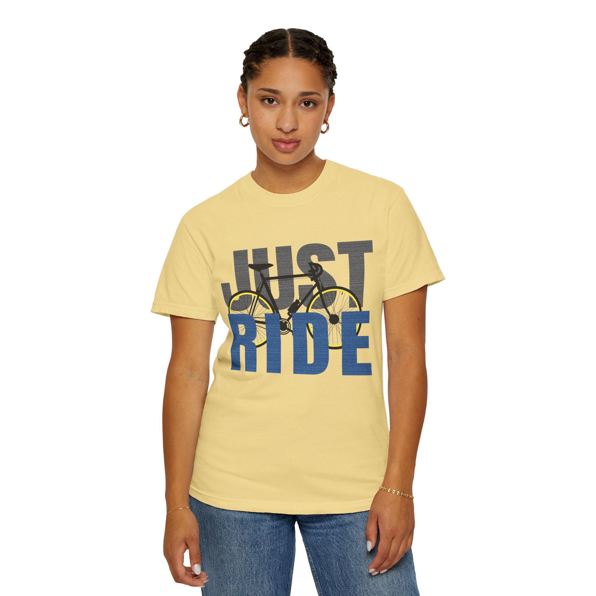 Unisex Cycling T-shirt, Just Ride Graphic Tee, Sporty Casual Wear, Cycling Gift, Active Lifestyle Apparel, Bike Lover Shirt. - Image 20