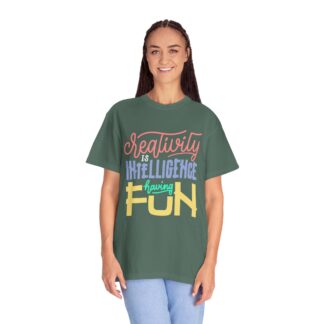 Bold Inspirational T-Shirt: Embrace Creativity - Creativity Is Intelligence Having Fun Unisex Tee - Image 19