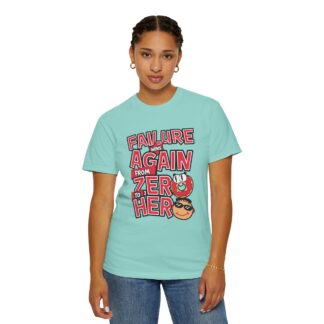 Funny Sarcastic T-Shirt for Growth - From Failure Again to Hero - Unisex tee - Image 36