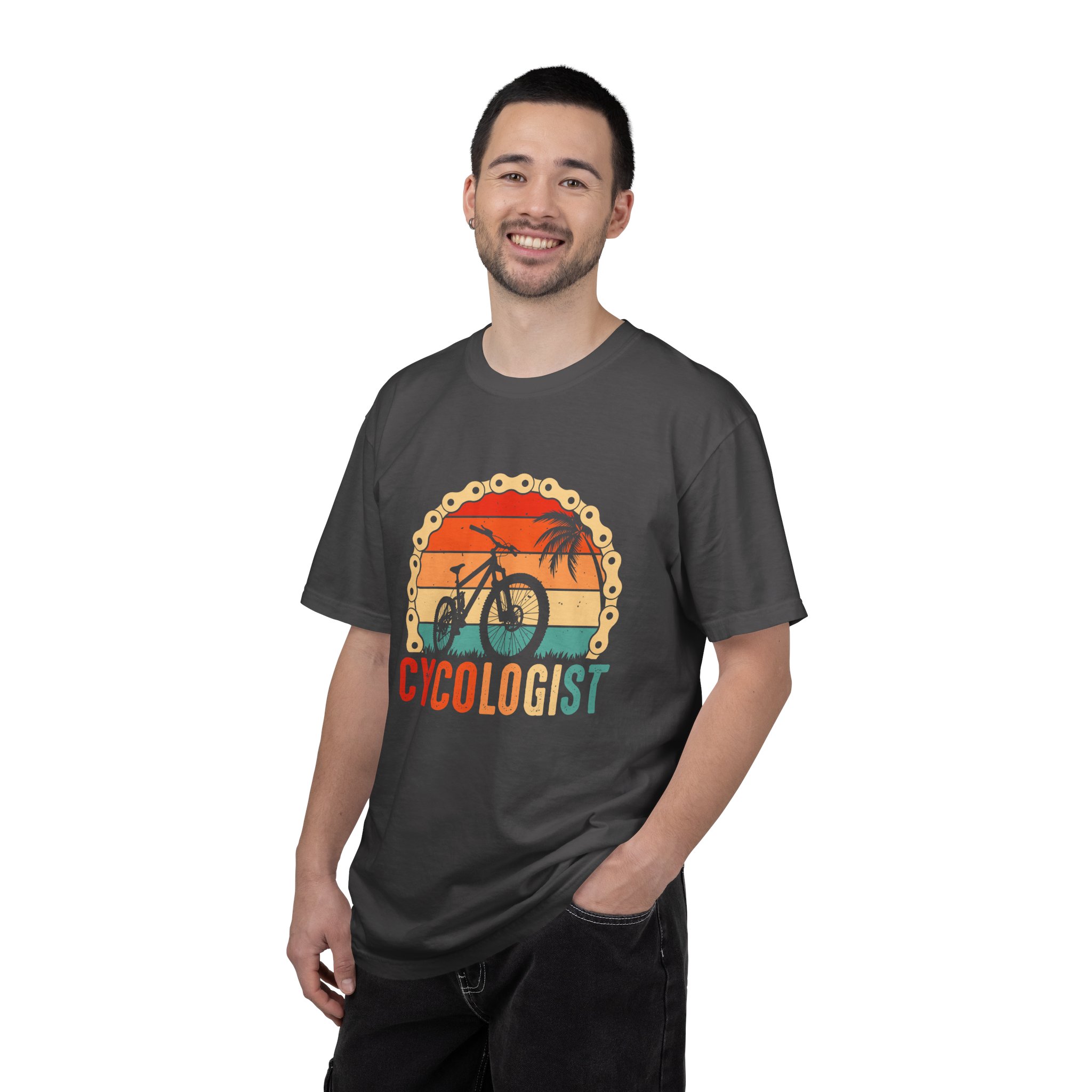 Cyclologist Garment-Dyed T-Shirt, Perfect Gift for Cyclists, Casual Wear, Outdoor Enthusiasts, Summer Apparel, Bike Lover Gift. - Image 26
