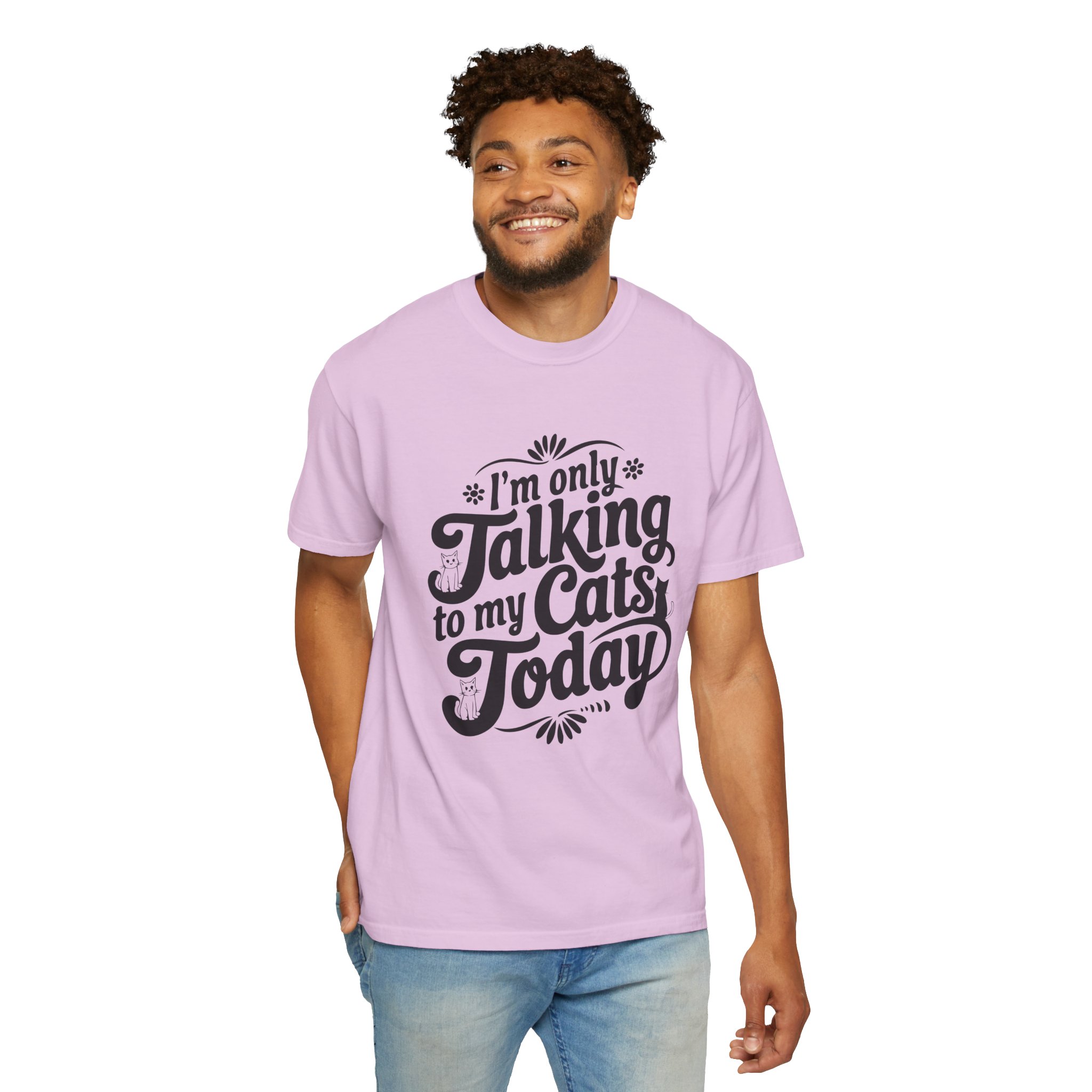 b2 - 5.8 - Talking to My Cats Today T-Shirt – Funny Cat Lover Graphic Tee for Introvert Humor & Cozy Pet Lover Vibes. - Image 46