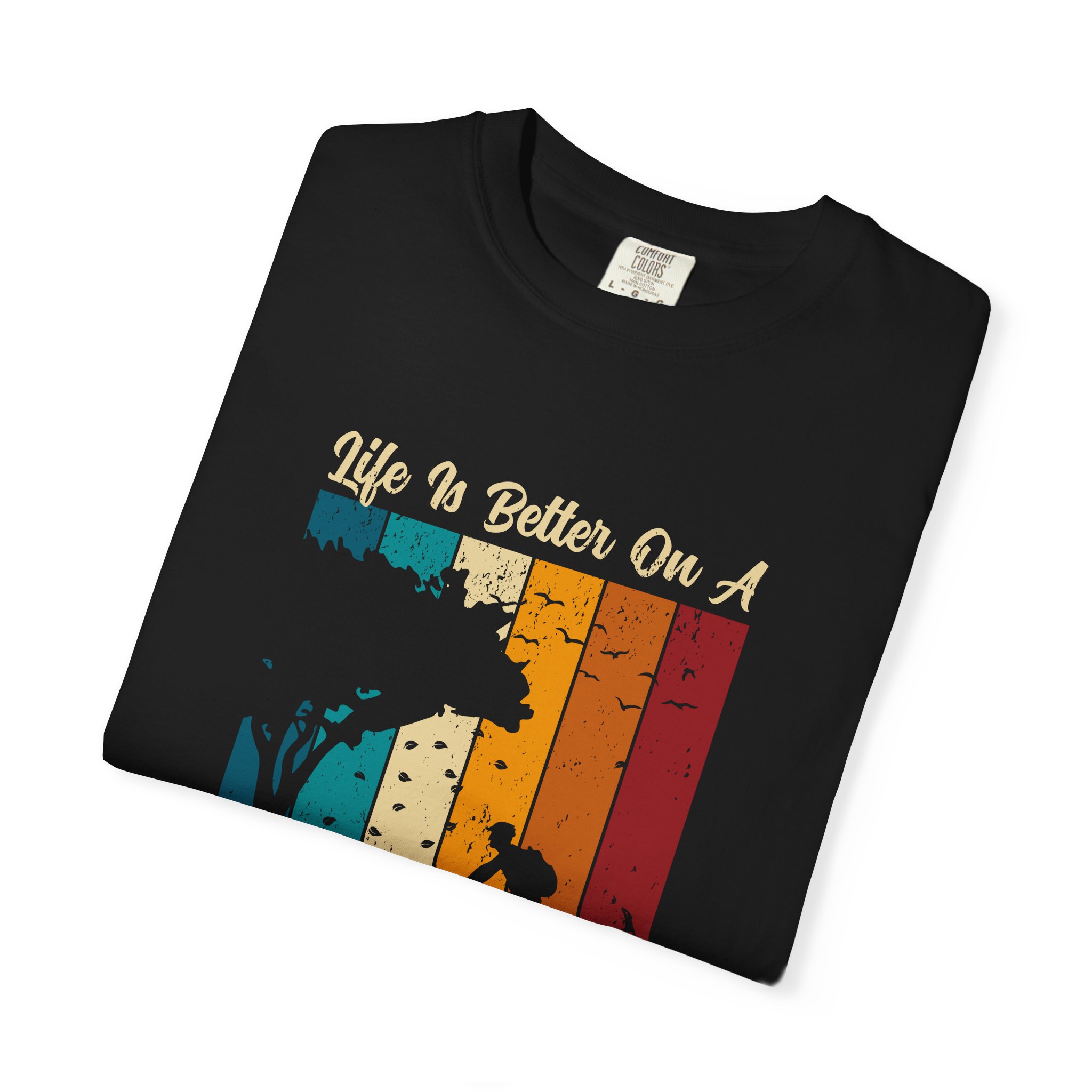 Bicycle Adventure T-Shirt, Unisex Garment-Dyed Tee for Cycling Enthusiasts, Perfect Gift for Riders, Eco-Friendly Apparel, Summer Outing Top. - Image 23