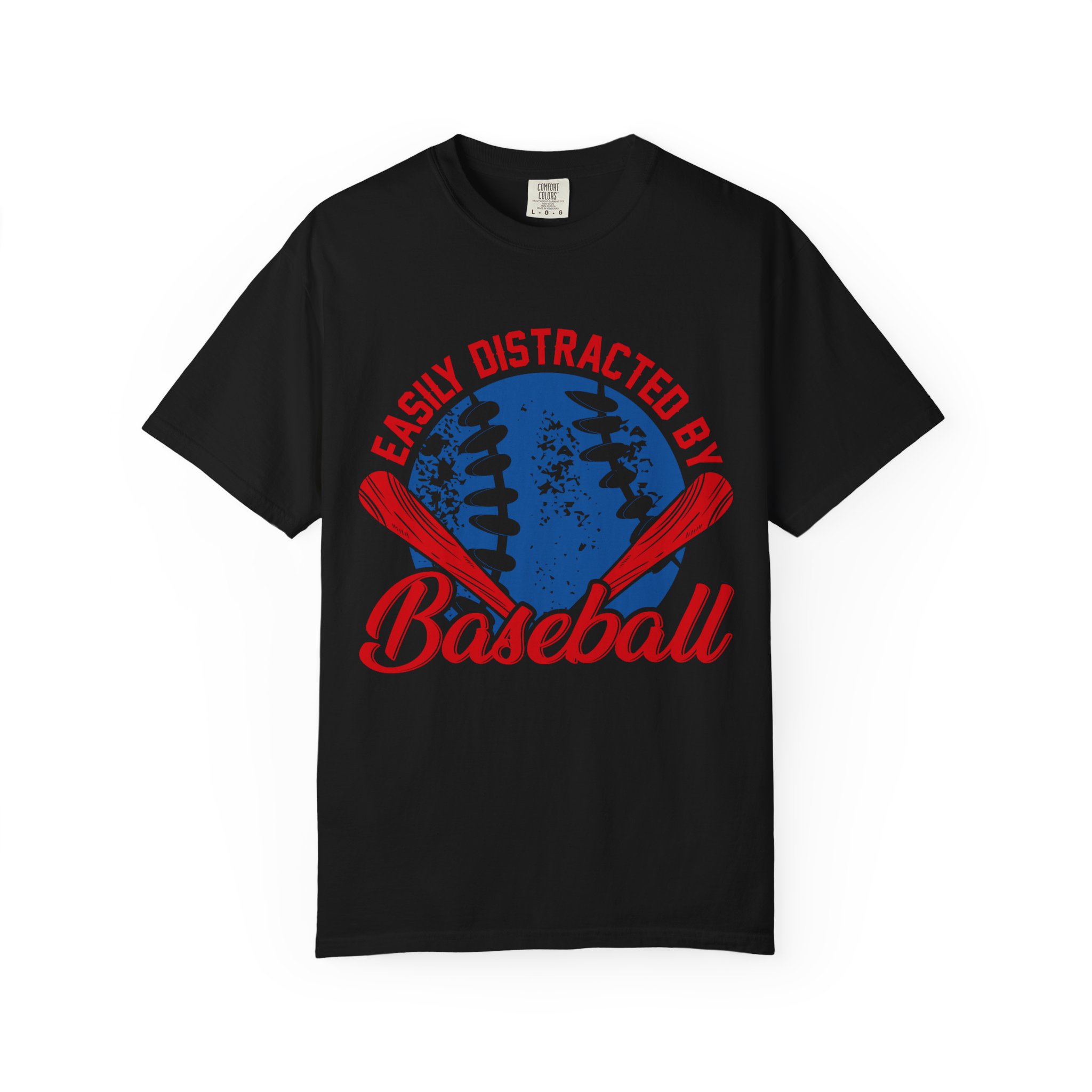 Unisex Baseball T-Shirt - Easily Distracted by Baseball, Sporty Tee, Gift for Baseball Lovers, Summer Wear, Casual Apparel. - Image 41