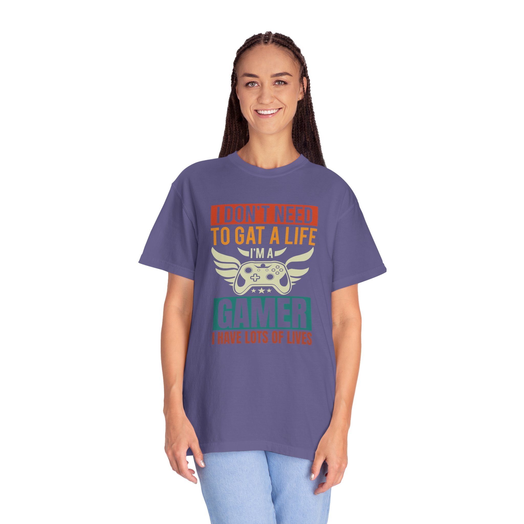 b2 - 3.19 - I Don’t Need to Get a Life, I Have Lots of Lives T-Shirt – Funny Retro Gamer Controller Graphic Tee for Humor & Classic Gaming Vibes. - Image 43