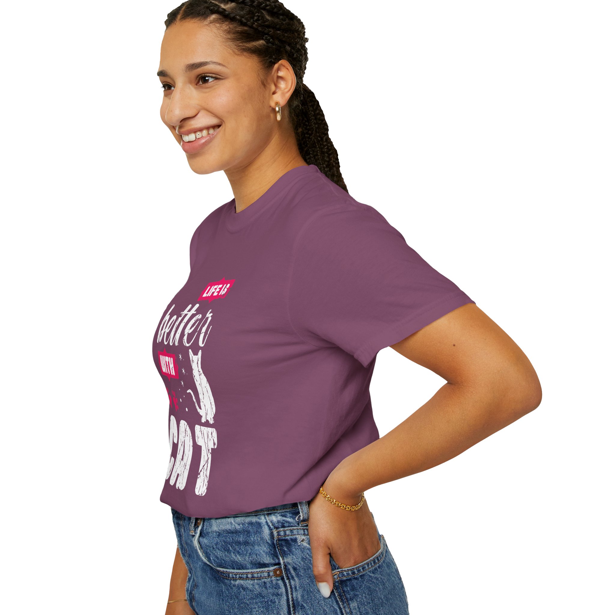 b2 - 5.17 - Life Is Better with Cat T-Shirt – Funny Cat Lover Graphic Tee for Cozy Vibes & Everyday Happiness. - Image 53