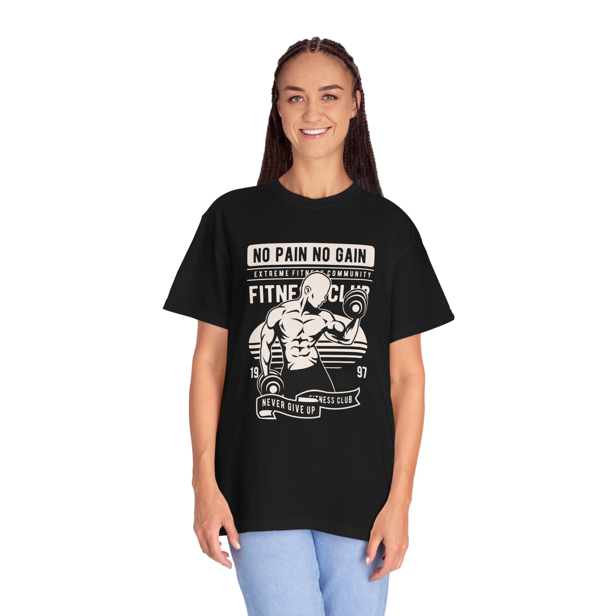 Fitness Motivation T-Shirt, Workout Tee, Gym Gear, Gift for Lifters, Unisex Casual Top, No Pain No Gain Design. - Image 24